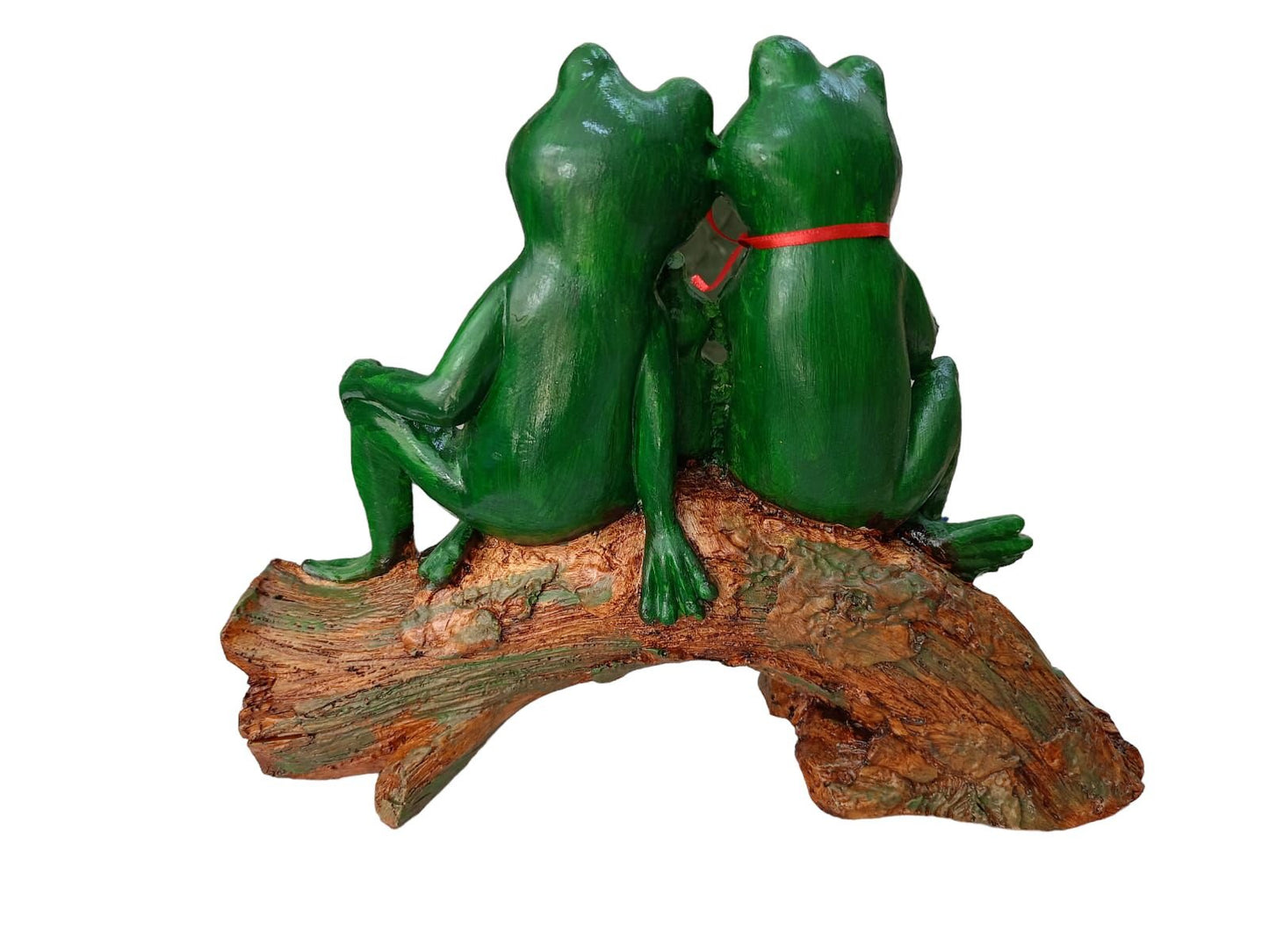 Welcome Written Frog Figure, Decorative Object, Garden Statue