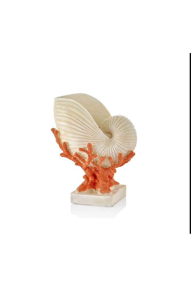Coral Seashell Vase - Figurine