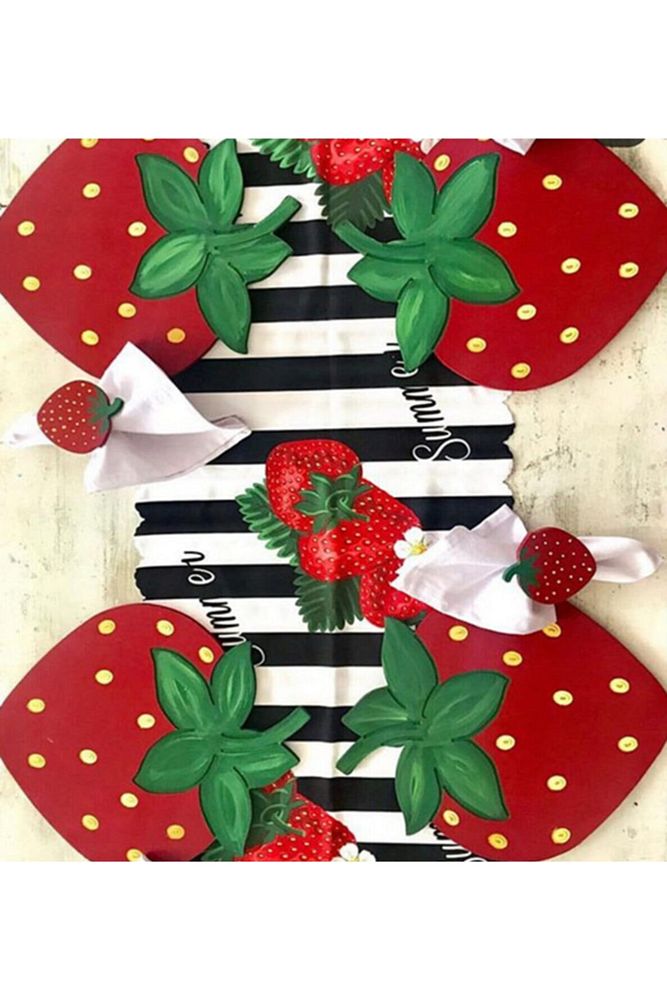 Strawberry Wooden Service Plate - American Service - Under Plate