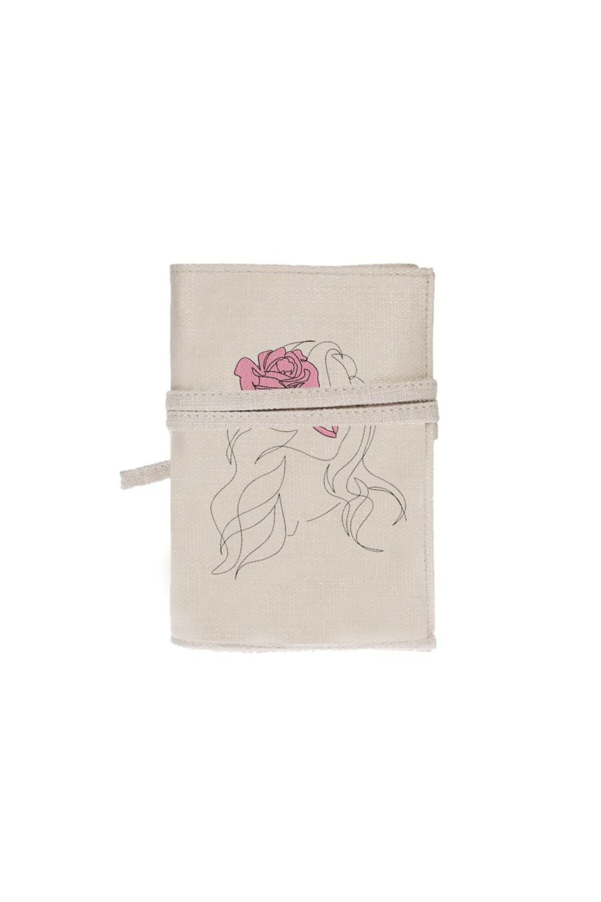 Flower Women Nakışlı Kitap - Tablet - Ebook Çantası / Kılıfı