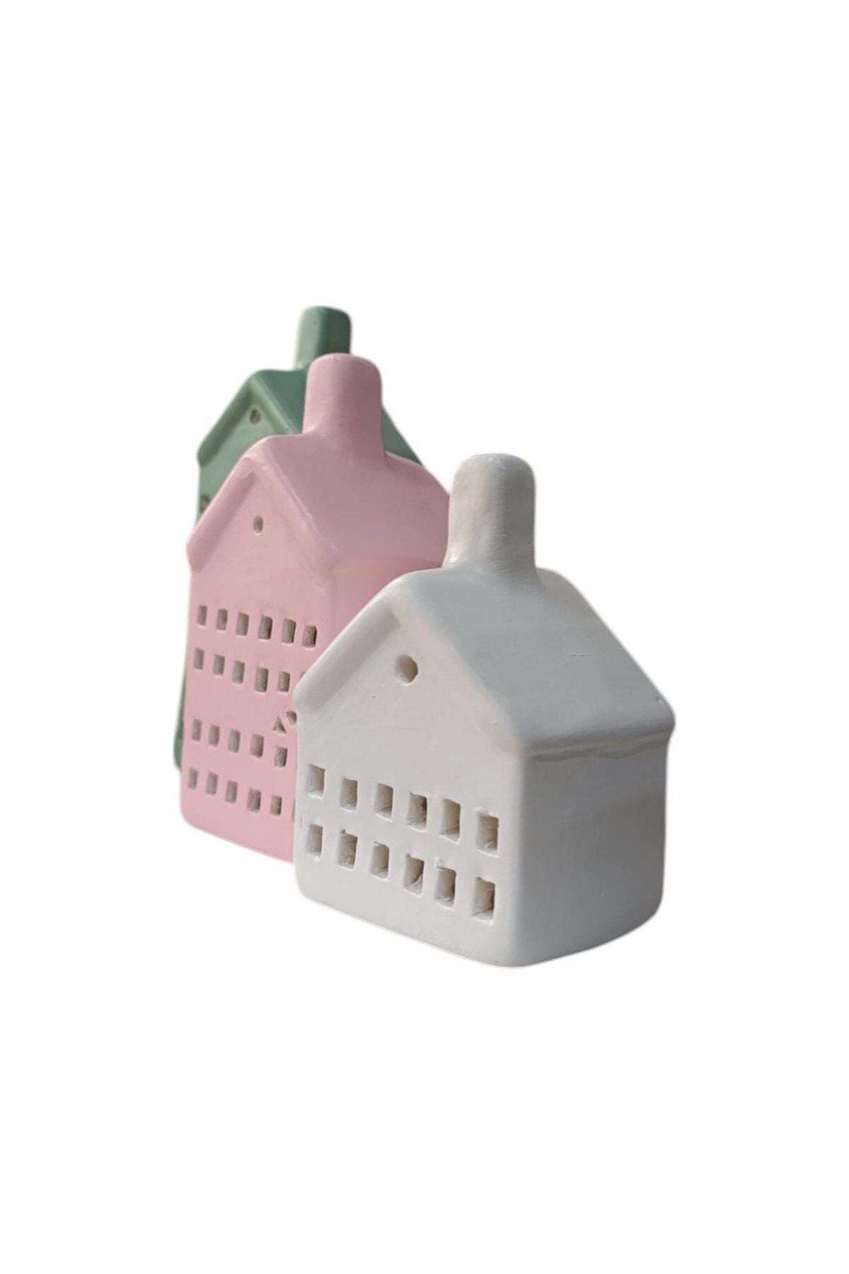 3-piece Ceramic Home Candle Holder, Tealiht, Ceramic Candle Holder