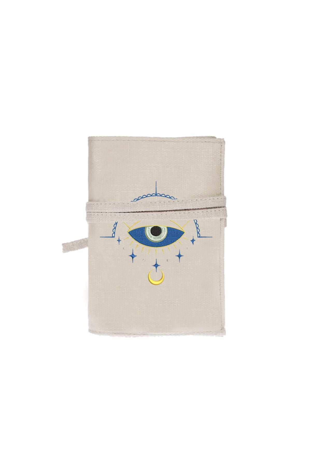 Evil Eye Embroidered Book Cover - Book Bag - Book Bag