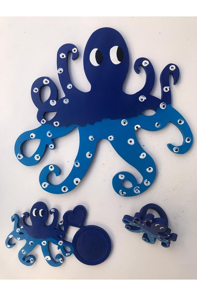 Octopus Napkin Ring & Napkin Ring 4 Pieces