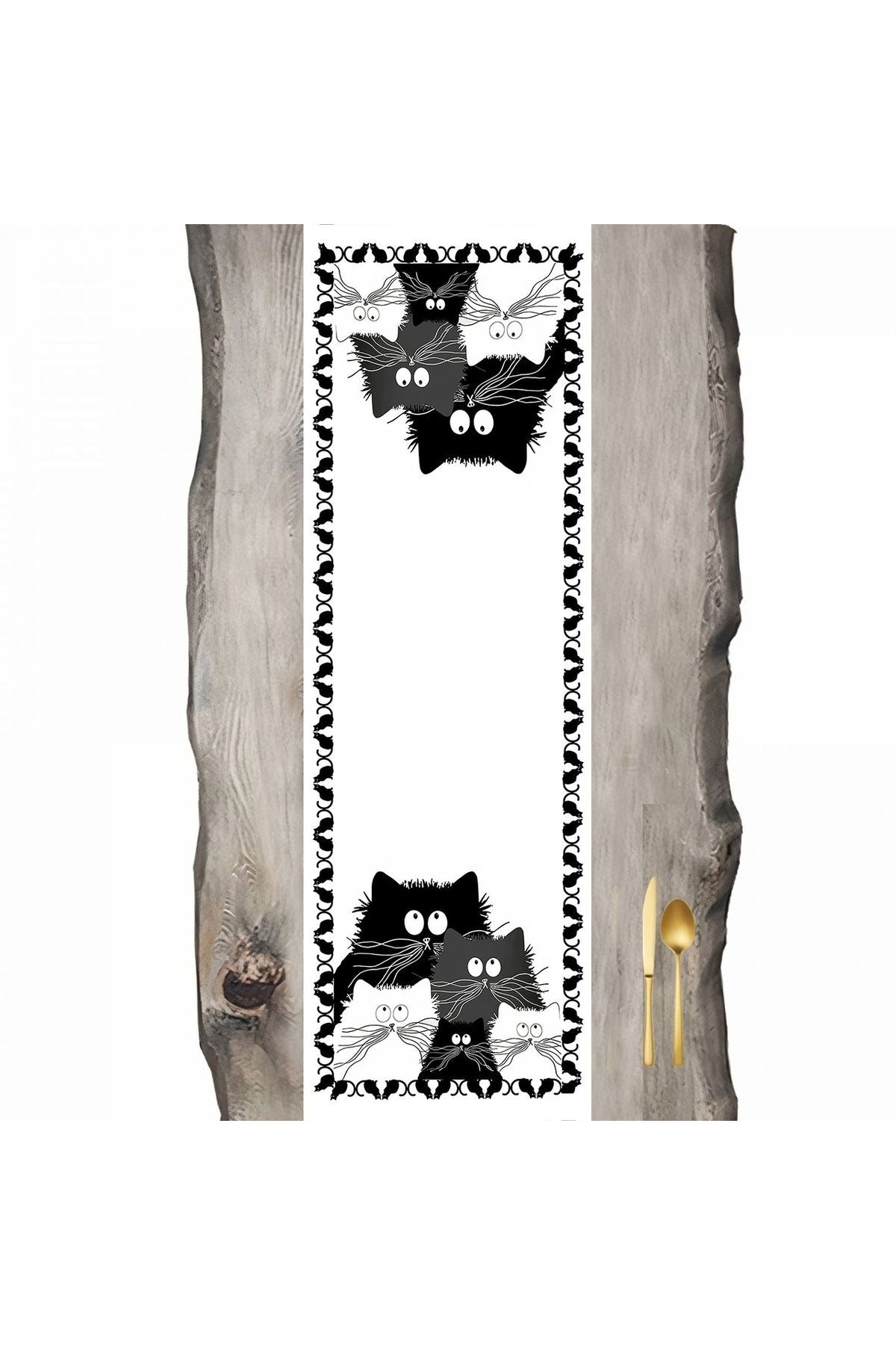 Goofy Cats Run Pattern - Runner