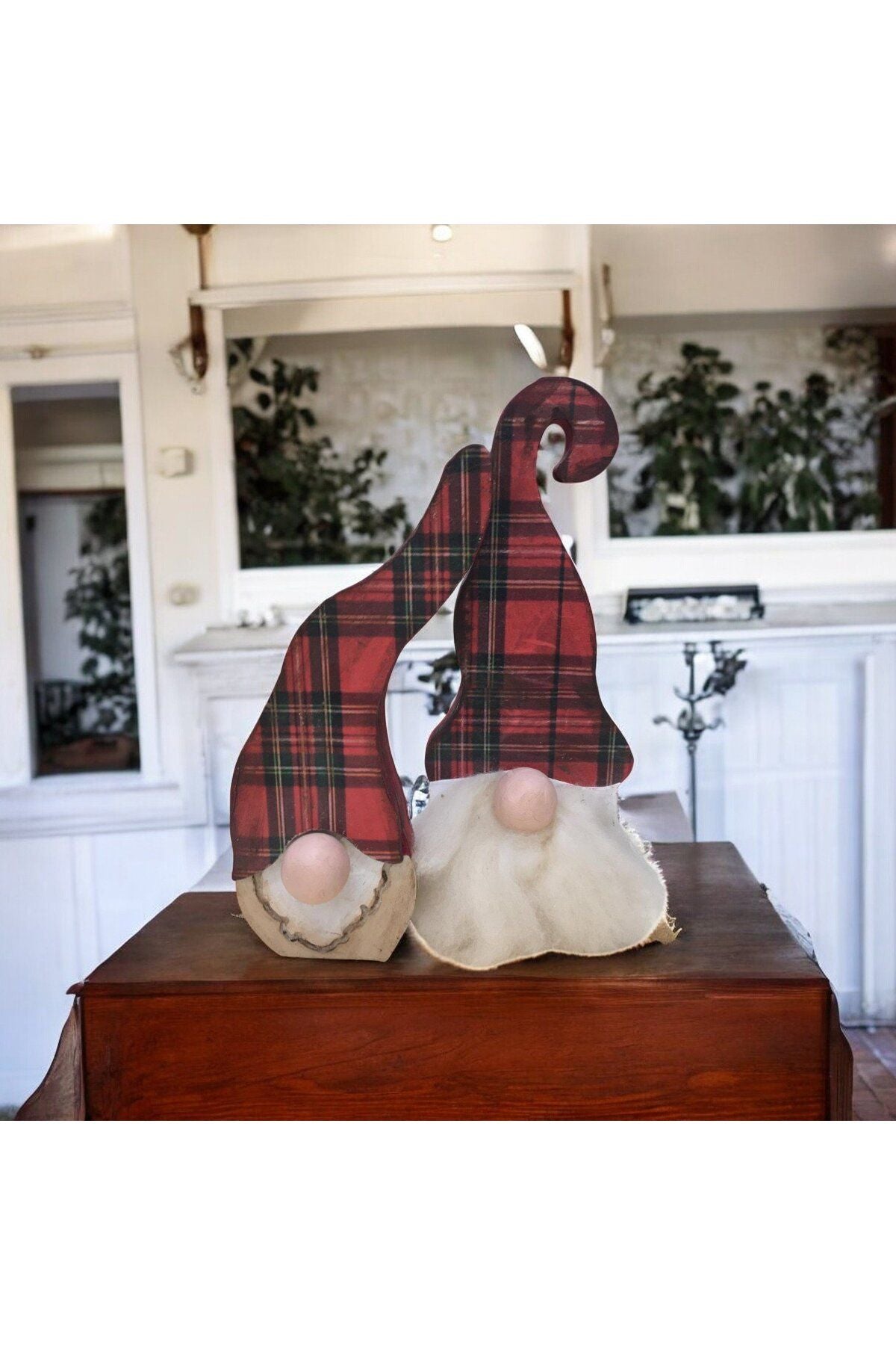 Gnome, Niffler, Bearded Buddy Plaid Wooden Decor