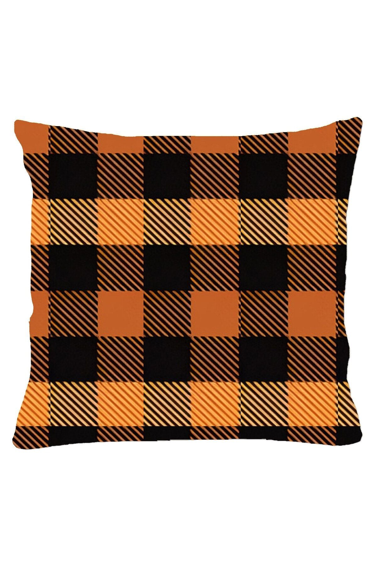 Kareli, Ekose, Tartan, Dama Model Kırlent Kılıfı No:5