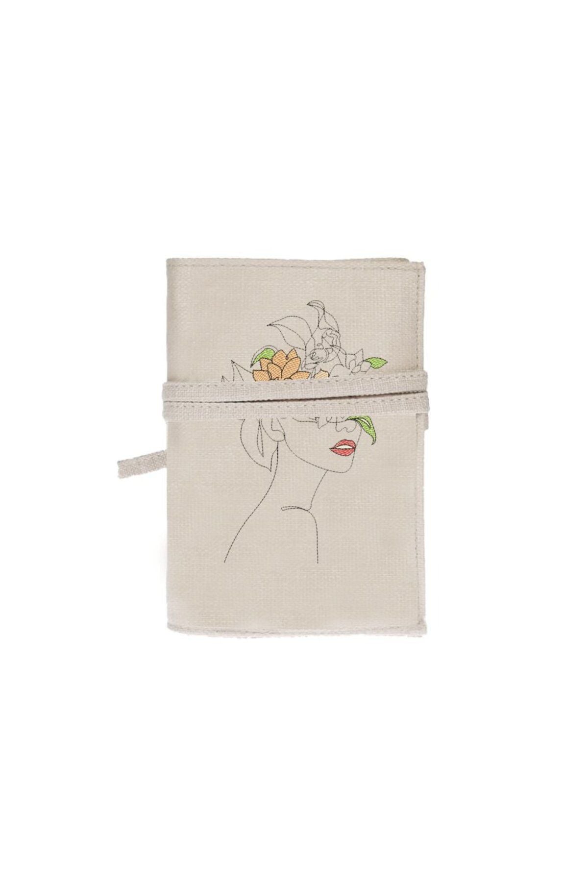 Flower Women Nakışlı Kitap - Tablet - Ebook Çantası / Kılıfı