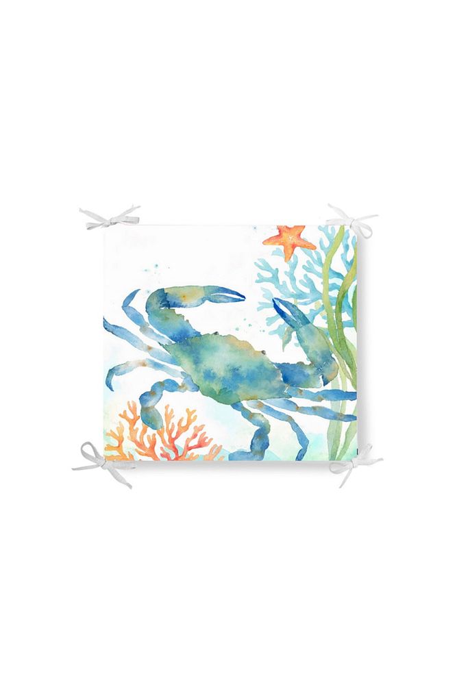 Tropical Sea Crab Zippered Chair Cushion