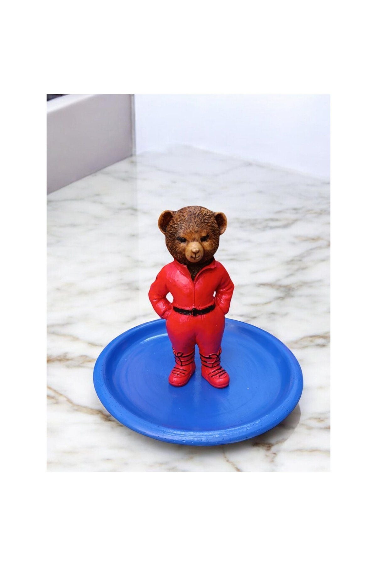 Teddy Bear Ralph L Snack - Breakfast - Coffee - Fruit Presentation Plate