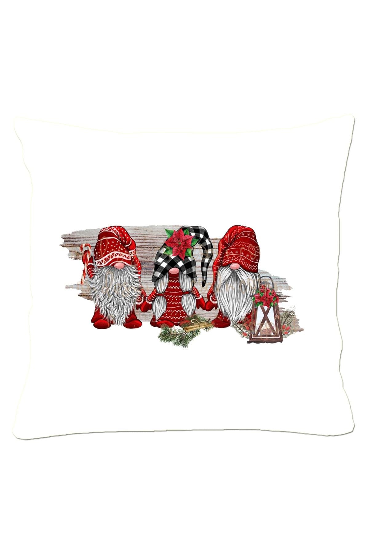 Gnomelar Cüceler Desenli Kırlent Kılıfı