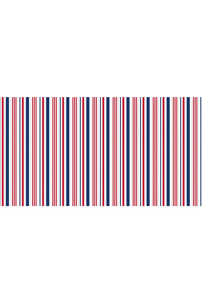 Navy Blue Red White Stripes Tablecloth 140x260 Cm