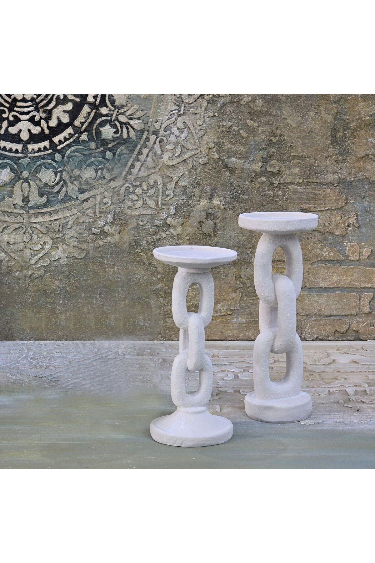 2-Piece Chain Candle Holder - Candlestick