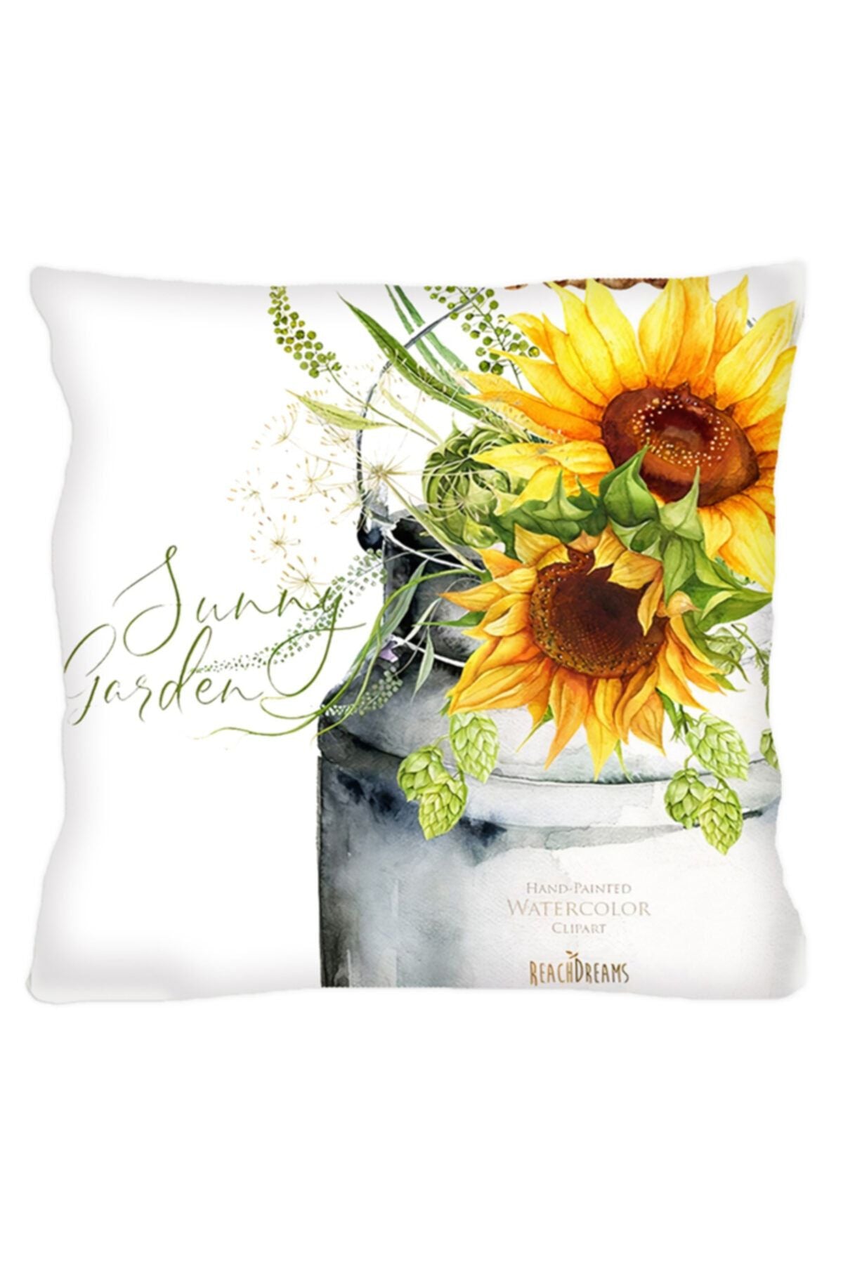 Sunny Garden Ayçiçeği Yastık & Kırlent & Kırlent Kılıfı No:2
