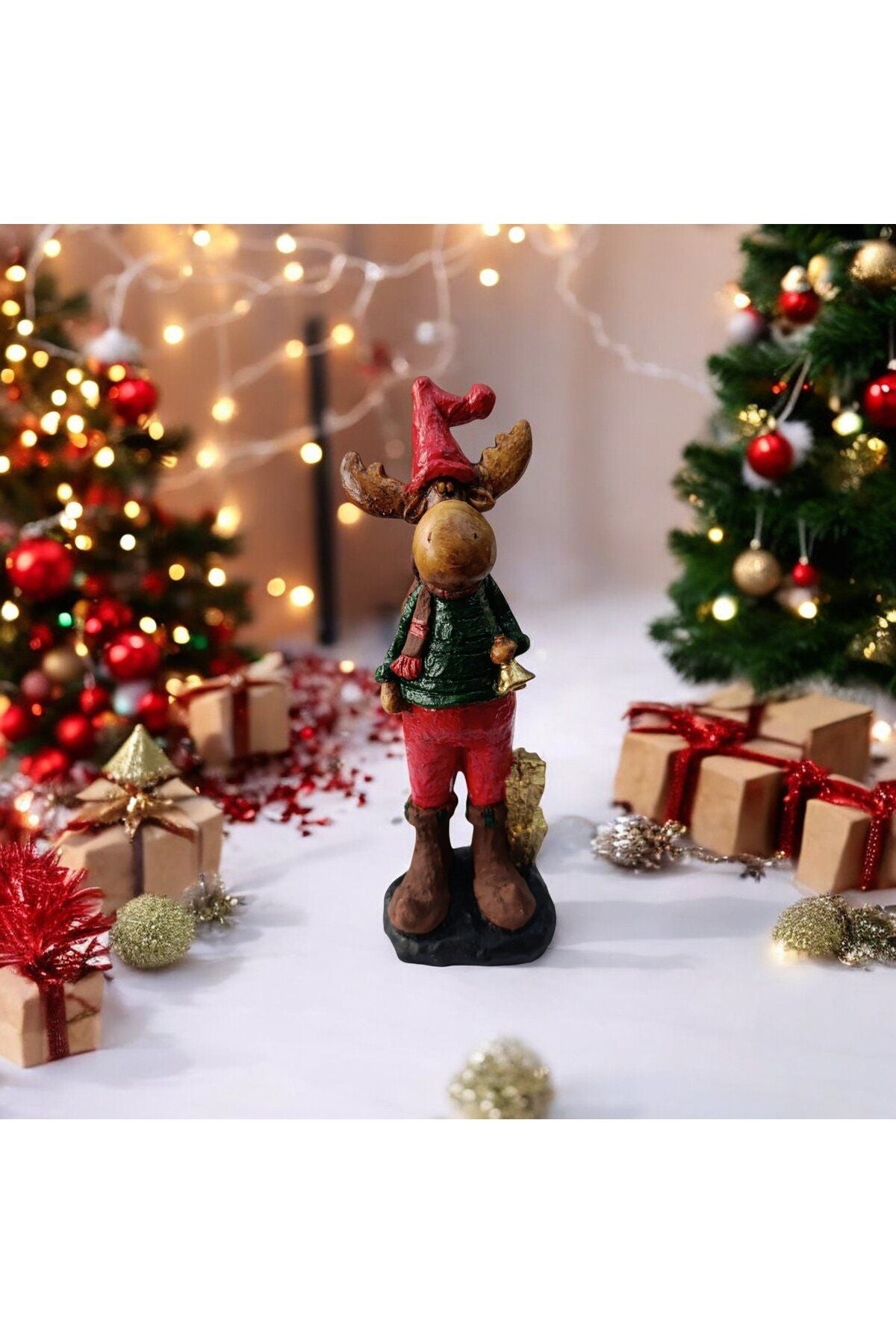 New Year's Christmas Tall Reindeer