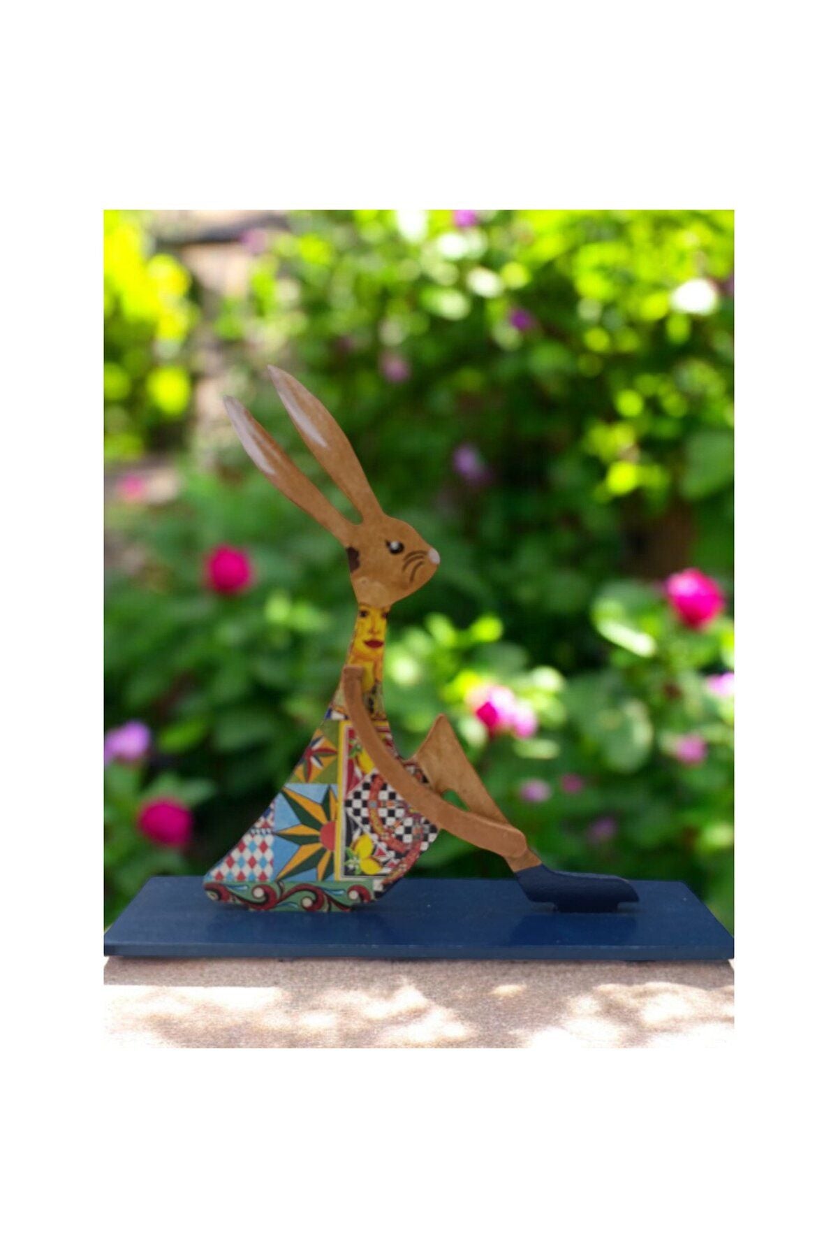 Wooden Rabbit Family, Rabbit Table Presentation, Children's Room Decor, Decorative Object 14