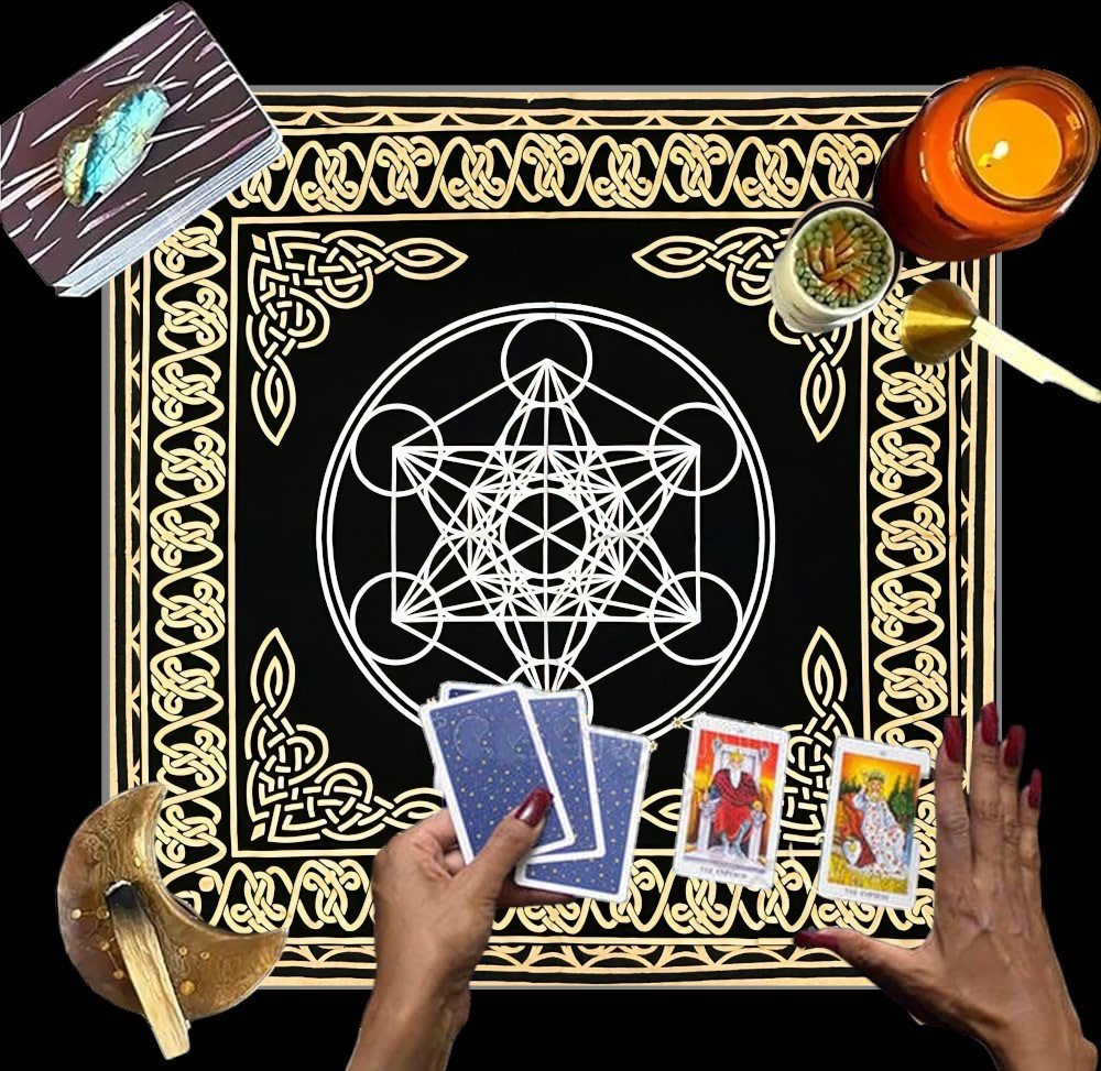 Altar Cloth, Wiccan Supplies, Spiritual Tarot Cloth Astrology Tarot Wall Decor, Sacred Cloth