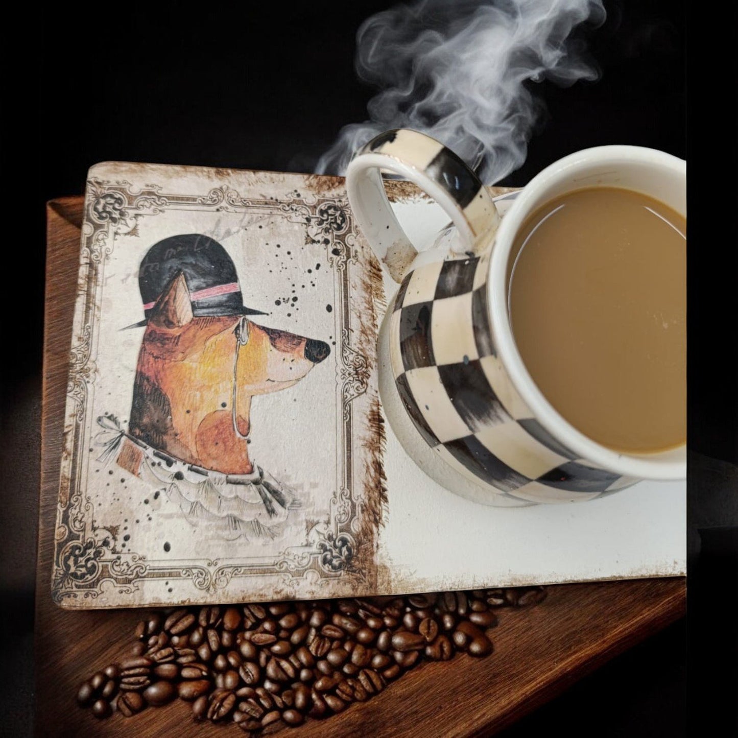 Our Paw-Padded Friends Coffee & Tea Presentation - Wooden Presentation