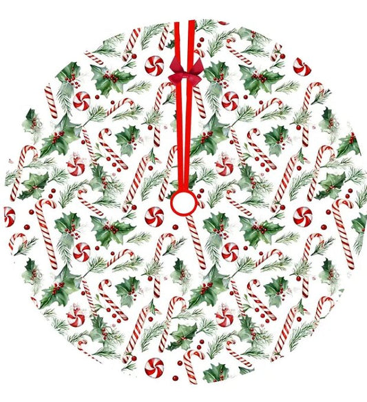 Christmas Tree Cover Candy Canes and Coconuts Large Size 95 cm