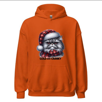 Cats Old and Cranky - Cat Hoodie Hooded Sweatshirt
