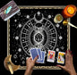 Altar Cloth, Wiccan Supplies, Spiritual Tarot Cloth Astrology Tarot Wall Decor, Sacred Cloth