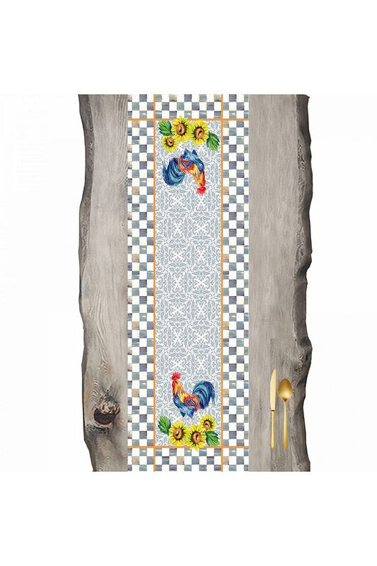Vintage Rooster Patterned Runner