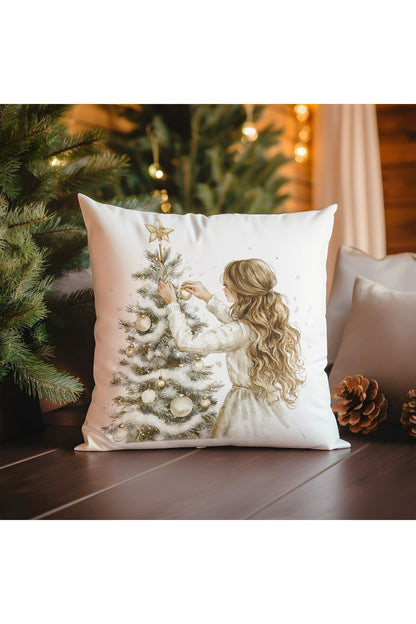 Yılbaşı, Christmas, Kış, Winter Serisi Kırlent - Kırlent Kılıfı