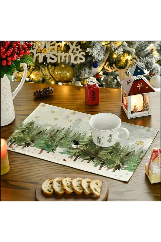Pine Patterned Placemat Rectangle 35 x 50 cm