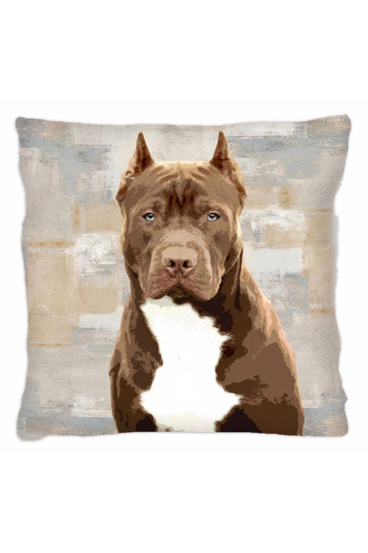 Evcil Hayvanlarımız Serisi Kırlent & Yastık & Kırlent Kılıfı - Köpekler - Pit Bull