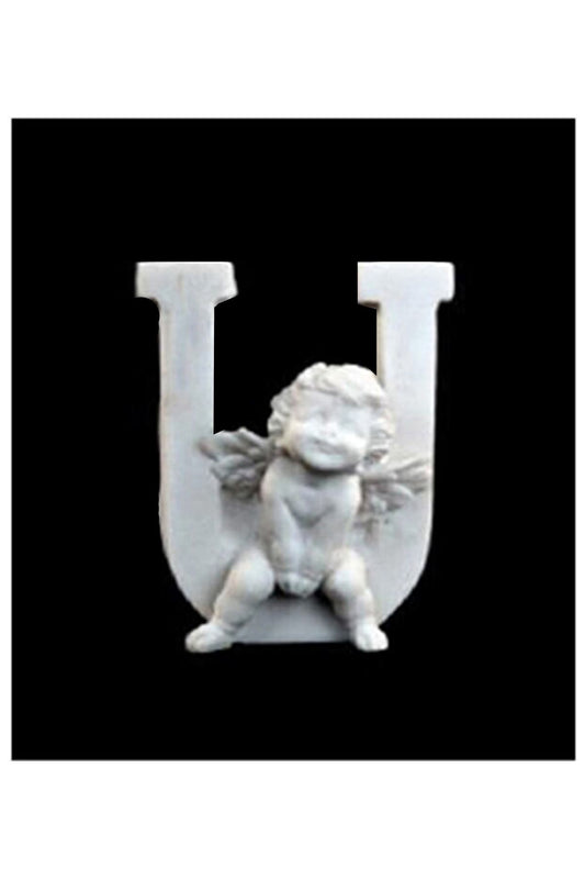 Letter U with Angels