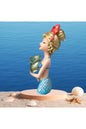 Mermaid Figurine Vase with Bouquet