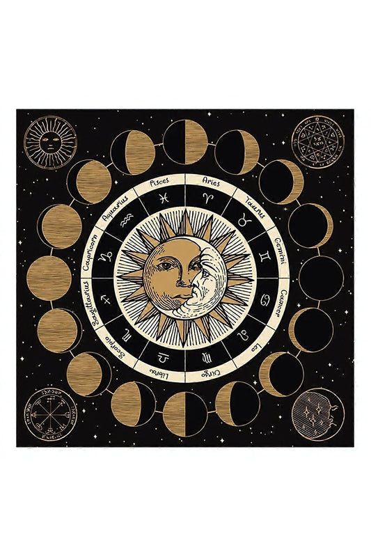 Malzemeleri, Tarot Bezi Astroloji Tarot Duvar Dekoru, Kutsal Bez