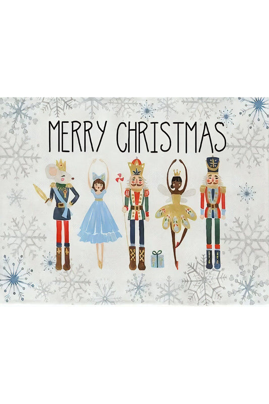 Merry Christmas Desenli Amerikan Servisi Dikdörtgen 35 x 50 cm