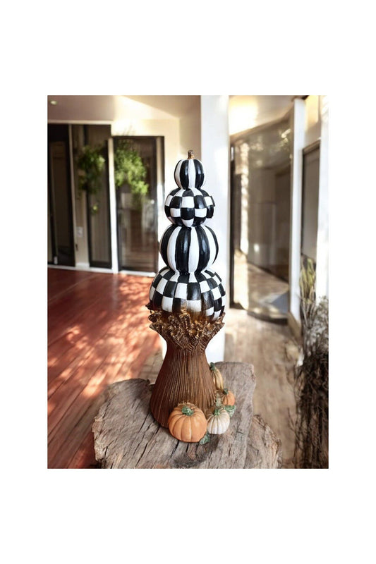Pumpkin Tree Statue, Pumpkin Figurine Decor, Garden Decoration, Home Gift, Halloween