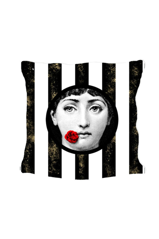 Fornasetti Altın Serisi Yastık & Kırlent& Kırlent Kılıfı Model 3