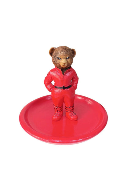 Teddy Bear Ralph L Snack - Breakfast - Coffee - Fruit Presentation Plate