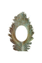 Mayurasana - Peacock Feather Patterned Frame - Feather Frame Mirror