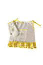 Yellow Gingham Daisy Embroidered, Ruffled, Buldan Linen Oven Apron (Cover) and Gloves