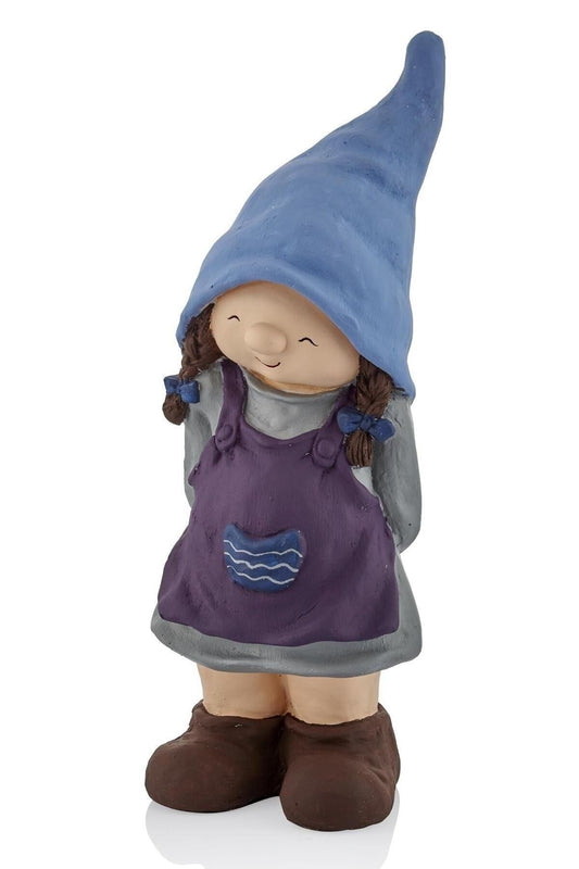 Decorative Polyester Dwarf Girl Statue (42x20cm)