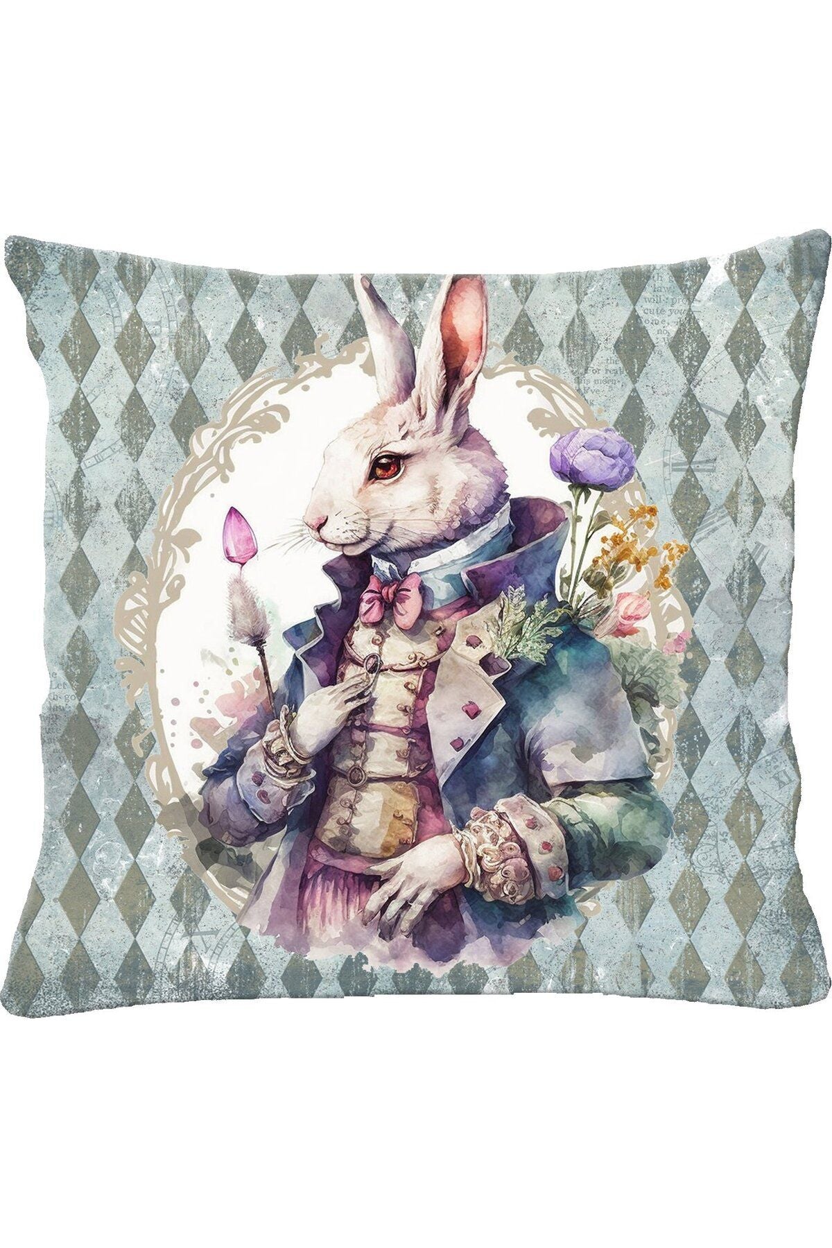 Alice in Wonderland Yastık & Kırlent & Kırlent Kılıfı Design No: 15