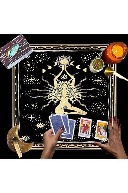 Altar Cloth, Wiccan Supplies, Spiritual Tarot Cloth Astrology Tarot Wall Decor, Sacred Cloth