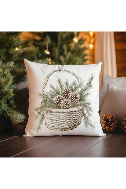 Yılbaşı, Christmas, Kış, Winter Serisi Kırlent - Kırlent Kılıfı