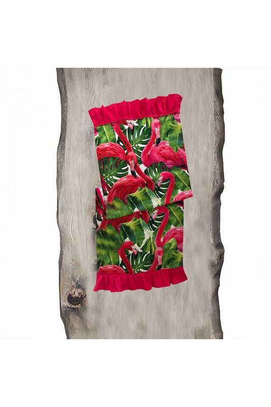 Zara Flamingo Fuchsia Ruffle Runner - Runner