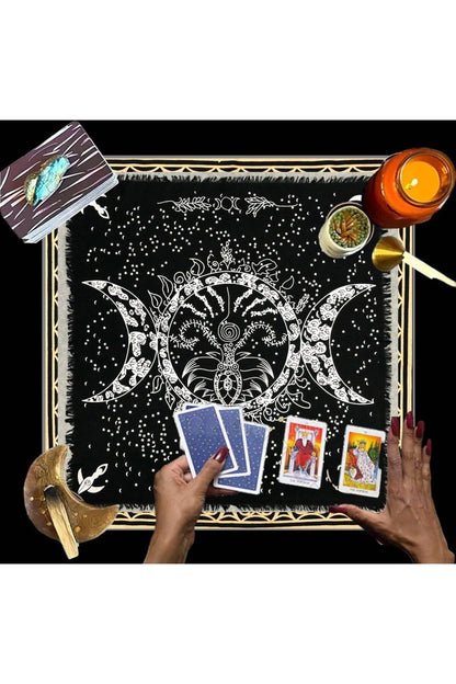 Altar Cloth, Wiccan Supplies, Spiritual Tarot Cloth Astrology Tarot Wall Decor, Sacred Cloth