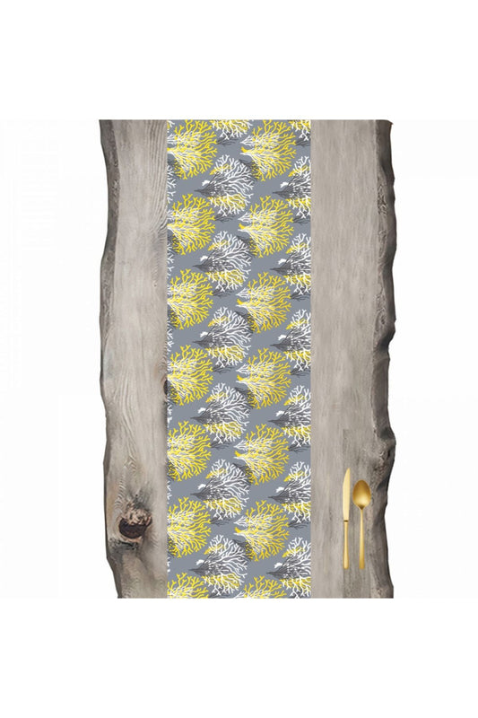Yellow Grey Coral Runner