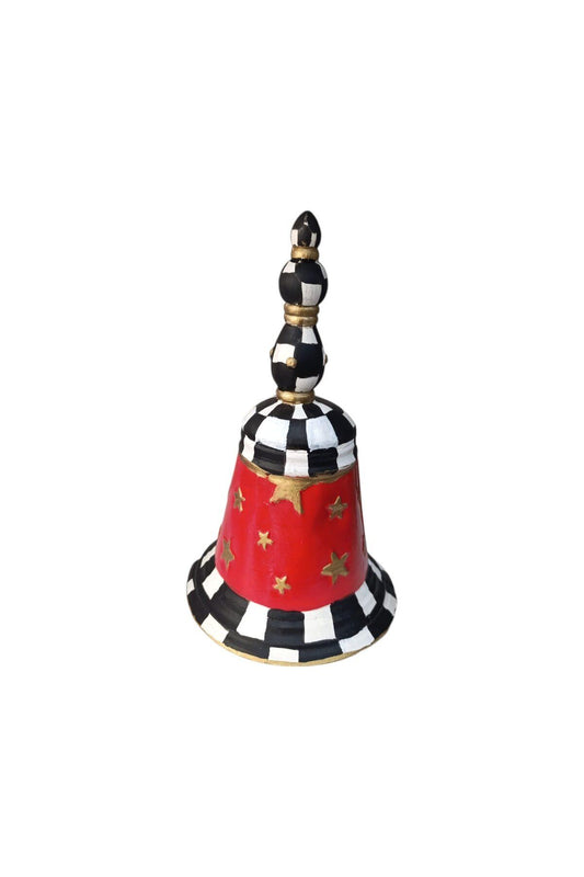 Christmas Bell - Table Top Red Bell - Polyester Bell