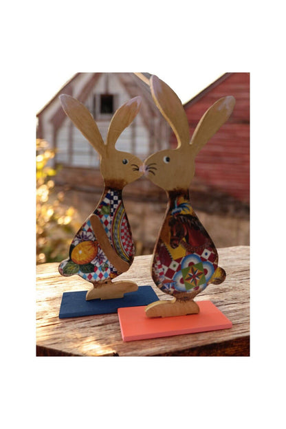 Wooden Rabbit Family, Rabbit Table Presentation, Children's Room Decor, Decorative Object 7