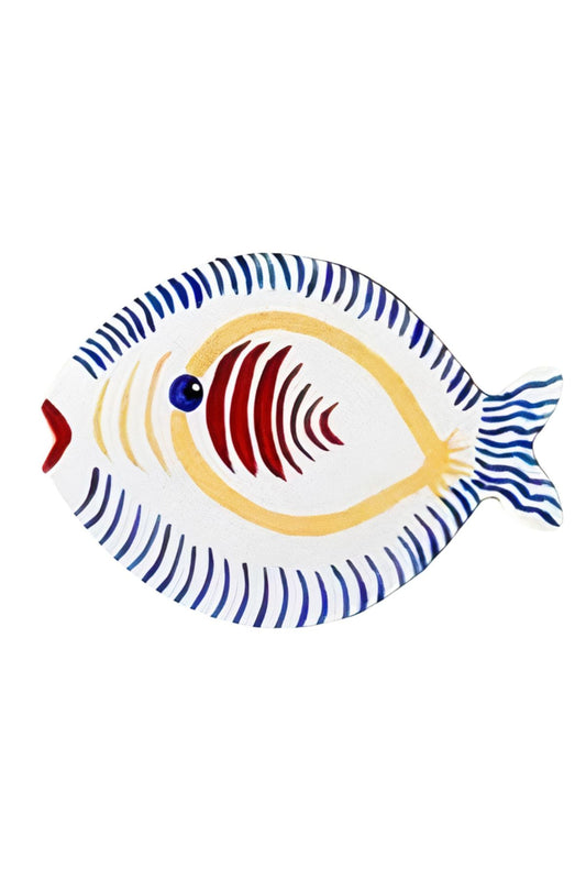 Fish Design Wooden Service Plate - American Service - Plate Bottom Model 6