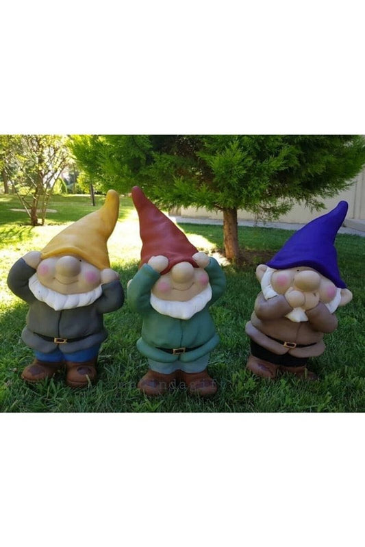Gnome Cüceler Görmedim Duymadım Bilmiyorum Rengarenk