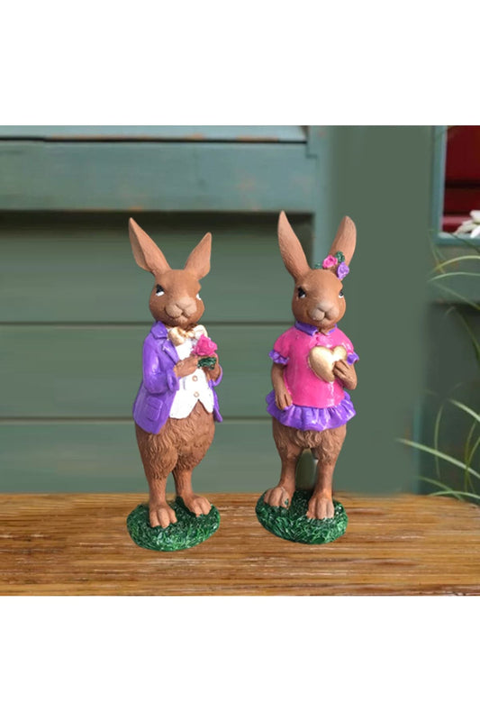 Love's Path Rabbits Easter Decorative Object, Figurine
