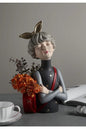 Decorative Bag Girl Flowerpot Vase